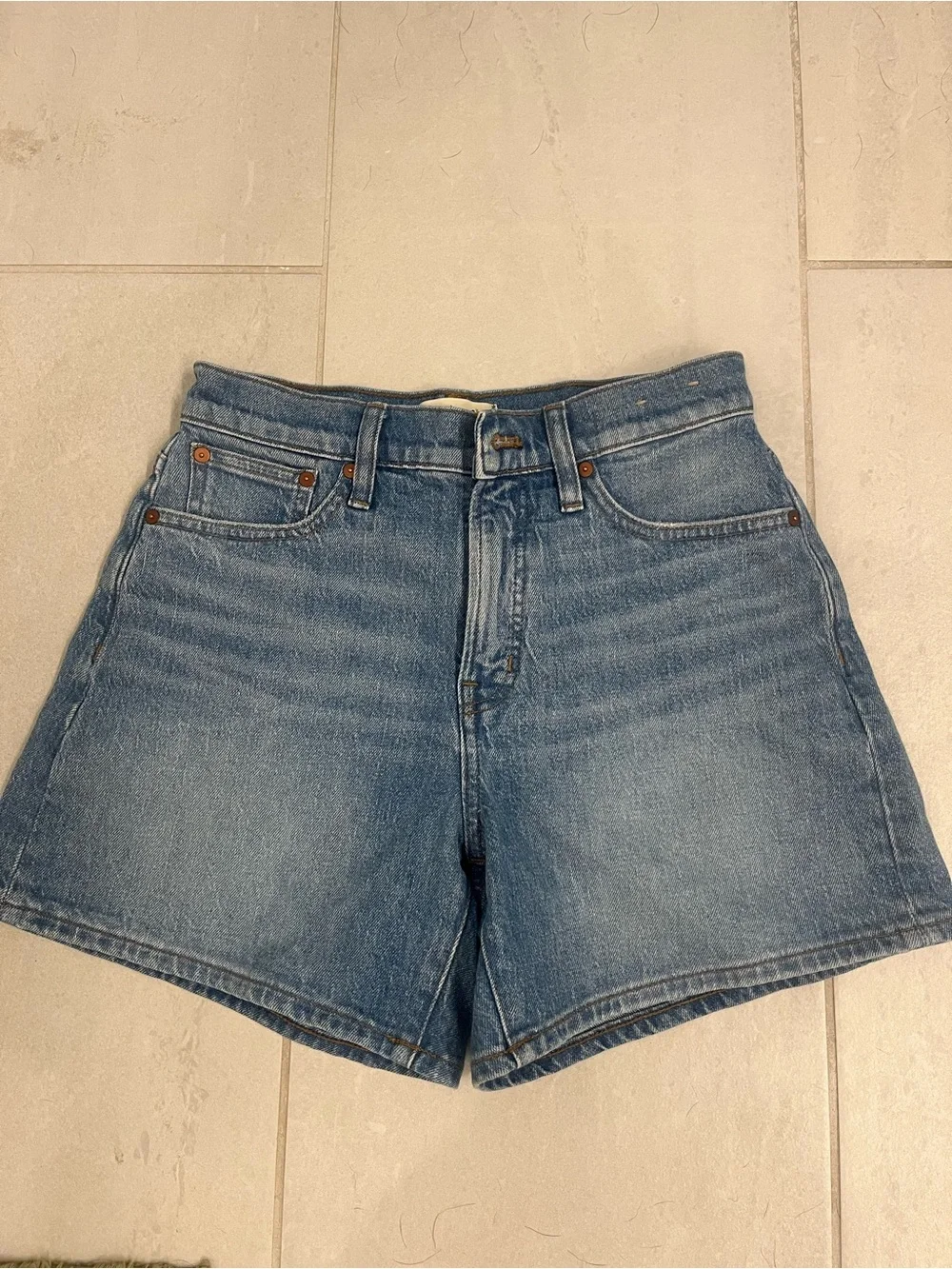 Madewell Long Denim Jean Short